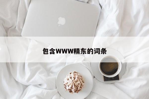 包含WWW精东的词条